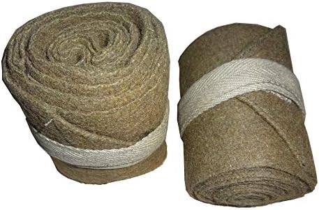 Putties longas da Primeira Guerra Mundial. Puttees / British Wool Leggings WRAPS / WW1 British Leg Wats Gear - Reprodução