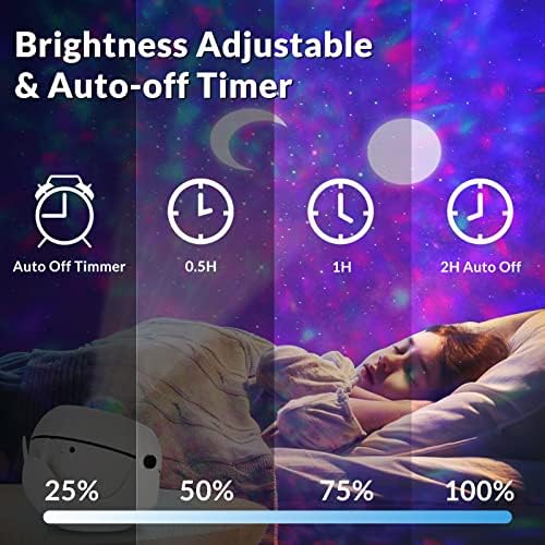 Projector Galaxy Projector Star, Projector Infantil Light com Controle Remoto, Luza Led Lutes Noturnos com Bluetooth Music Speaker para Quarto Infantil, Quarto, Decoração de Casa, Adultos, Festa