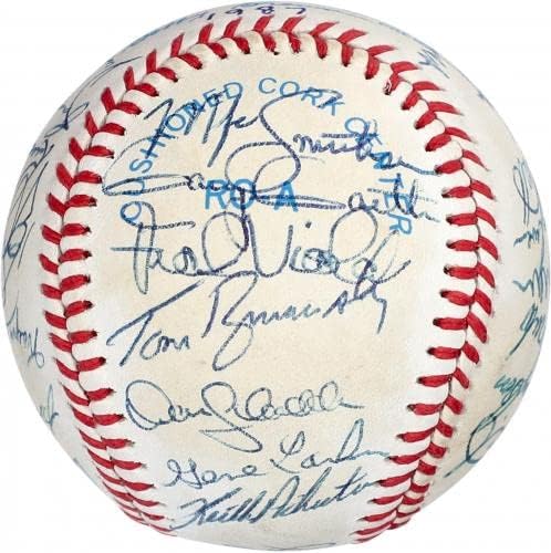 1987 O time de gêmeos de Minnesota assinou beisebol com 30 assinaturas - JSA - bolas de beisebol autografadas