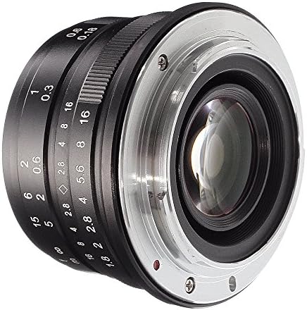 FOTGA 25mm F1.8 Manual Focus HD/MC Prime Lente para Canon Eos EF-M Mount M M2 M3 M5 M6 M10 M50 M100 DSLR Câmeras preto