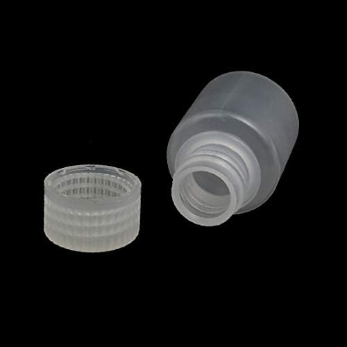 X-dree 5 pcs 30 ml PP Tampa de parafuso de plástico de boca pequena garrafa de armazenamento de armazenamento limpa (5 pcs 30ml