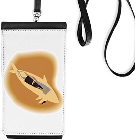 Fish Animal Art Deco Presente Fashion Telefone Carteira Polícia de bolsa preta móvel pendurada