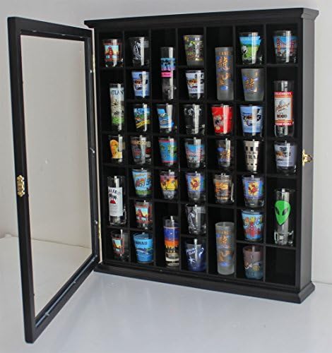 41 Shot Glass Display Caso do porta