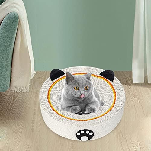 Milageto Circular Cat Risping Pad Pad Lounge redonda Sisal tape