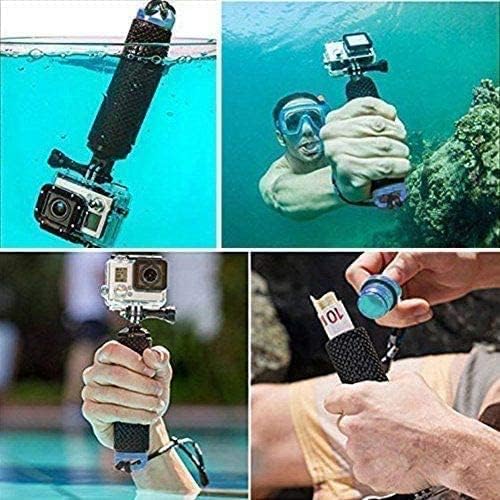 Navitech Flutuating Hand Tripod Handle Mold Grip - Compatível com Akaso V50 X Snorkeling Kits Action Camera