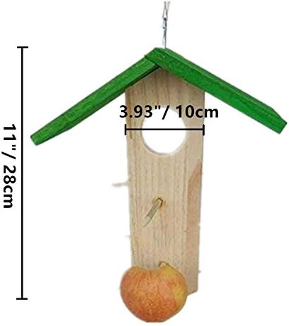 Litewood Bird Skewer Pequenos Animais de madeira Skewer TreattLer Holder de vegetais de frutas forrageando o brinquedo