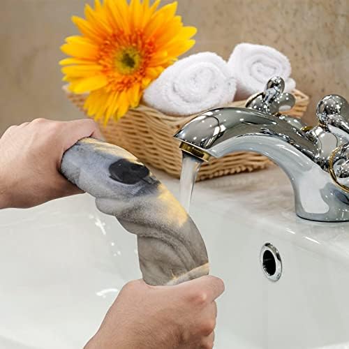 Imagens de urso polar enfrentam toalhas de toalhas premium pano de lavagem de pano para spa e banheiro de hotel