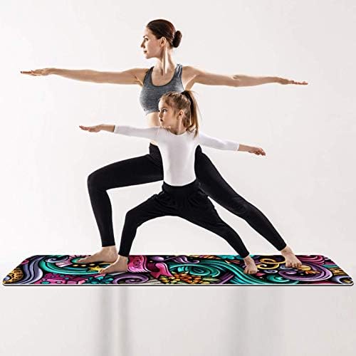 Siebzeh abstrato premium grosso de yoga mat para a saúde de borracha e fitness não deslizamento para todos os tipos de ioga de exercício