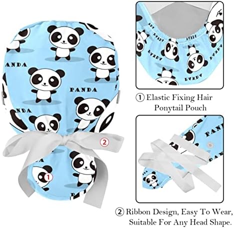 2pcs Capinho de trabalho com o botão Ribbon Back Animals Animals Unicorn Dinosaur Ponytail Chaques de bolsa para mulheres