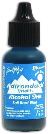 Tim Holtz Adirondack-Alcohol Ink, veleiro azul, 0,5 onças