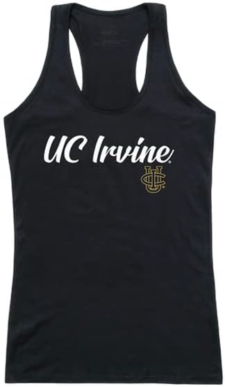 W Universidade da República da Califórnia, Irvine tamas de tanques de script feminino camiseta