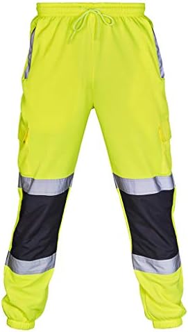 Xueton Mens Road Trabalho Pant Alta Visibilidade Macacões com Calças Refletivas