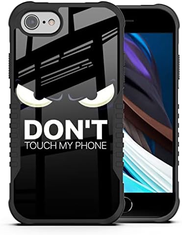 Caso do iPhone SE 2020, iPhone 7/8 para meninos, não toque no meu telefone design engraçado design à prova de choque anti-arranhão