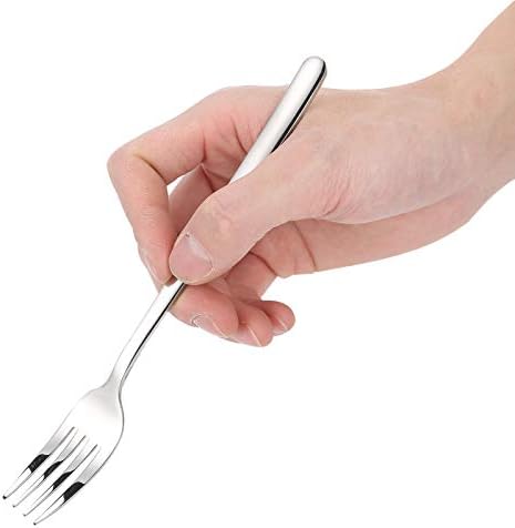 Alfimes de jantar de aço inoxidável, fáceis de levar, manchas de garfos de jantar resistentes a ambientalmente, para o meio