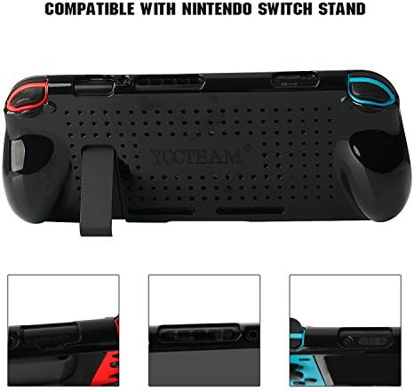 Caso de proteção para Nintendo Switch 2018, capa de aderência com absorção de choque e design anti-arranhão de design de TPU
