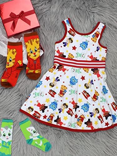 Daniel Tiger Neighbourhood Girls Girls Fit and Flare Ultra Soft Dress