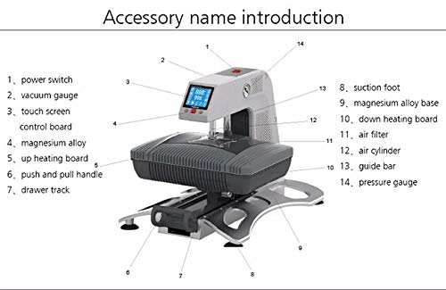 110V, Multifuncional Automática aberta 3D SUBlimação de sublimação Máquina de transferência de pressão de calor