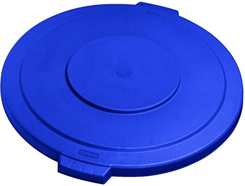 Carlisle Foodservice Products 34105614 Bronco Polietileno Redonda, 26-1/2 Diâmetro x 2-1/4 altura, azul, para recipientes