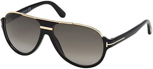 Tom Ford Dimitry Aviator Sunglasses em Black FT0334S 01p 59