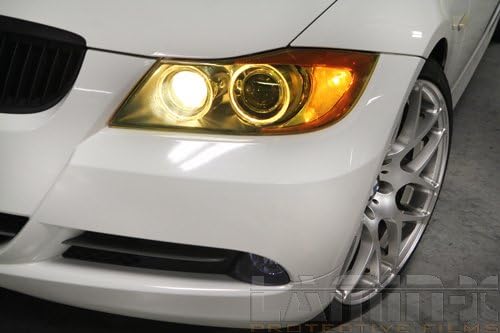Tampas de farol amarelo de ajuste personalizado lamin-x para Lexus rx400h
