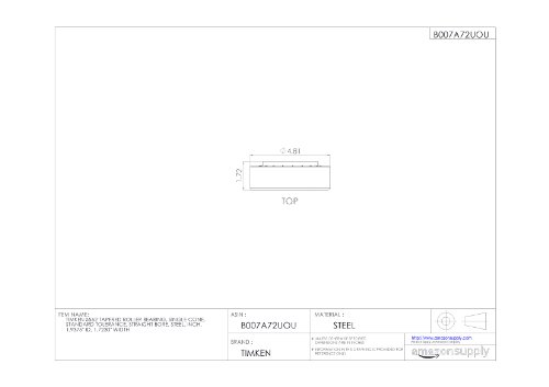 Timken 5562 rolamento cônico, cone único, tolerância padrão, furo reto, aço, polegada, 1,9375 id, 1.7230 Largura