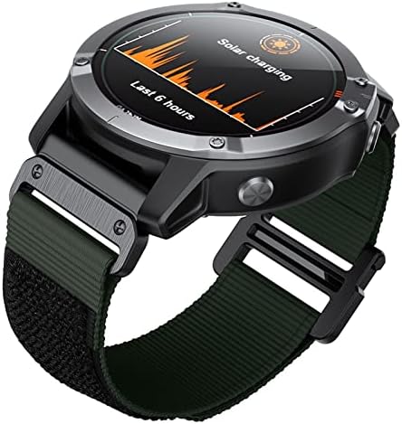 HKTS para Garmin Watch Bands Compatible Fenix ​​7x 6x Pro GPS 5x 3HR Descendente Mk1 mk2 titanic Velcro Strap 26mm