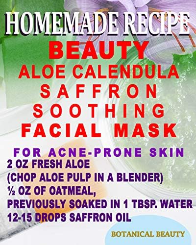 Óleo de açafrão Sativus 100 % natural para rosto, pele, corpo, cabelo, cuidados com as unhas 0,5 fl. Oz.- 15 ml de