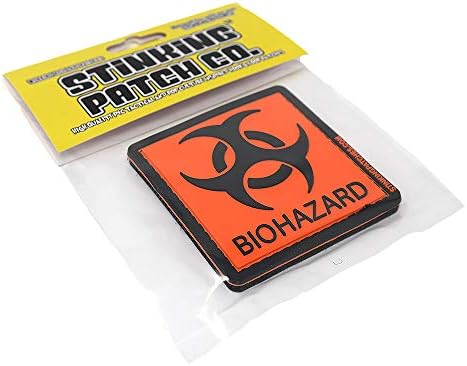 Patch de moral tático de PVC de biohazard | Engraçado e prático! Ótimo para bolsas de fraldas táticas!