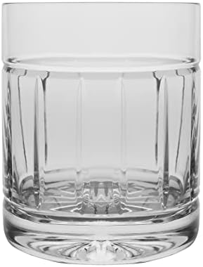 Tumbler Glass - Conjunto duplo à moda antiga de 6 copos Cuttal de corte manual DOF Tumblers para uísque Bourbon Water Beverage