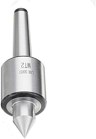 Mountain Men Ferramentas Profissionais MT2 0,000197 Liga de liga de aço de aço Silver Center Live Taper Tool Tool Live Roting