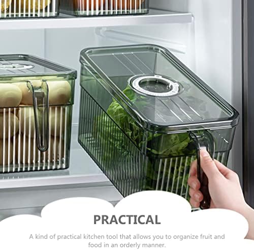 Bincos de armazenamento de plástico Zerodeko Contêineres de armazenamento de alimentos com a tampa da tampa das bandejas de geladeira Ovo organizador de ovos para organizar o armário de lanches de comida de cozinha