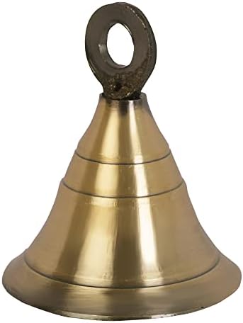 HandTechindia Brass Antique banhado 2 '' Bells Decoração de Natal Jingle Bell Sleigh Bell Jingle Bell Crafts de Natal Decora de Natal