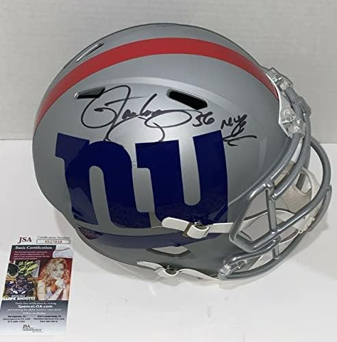 Lawrence Taylor assinou o New York Giants Réplica em tamanho grande amp capacete JSA COA - Capacetes NFL autografados