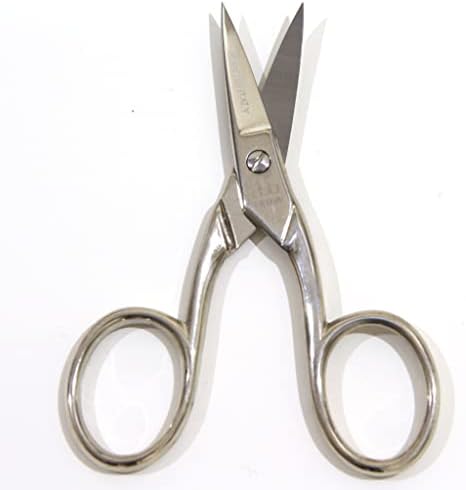 RBB por GIMAP Manicure Scissors Curved French Type 3.5 in, prata