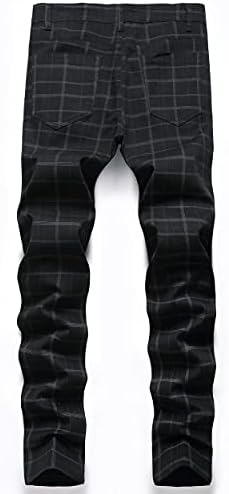 Calças masculinas de calças chino fit skinny