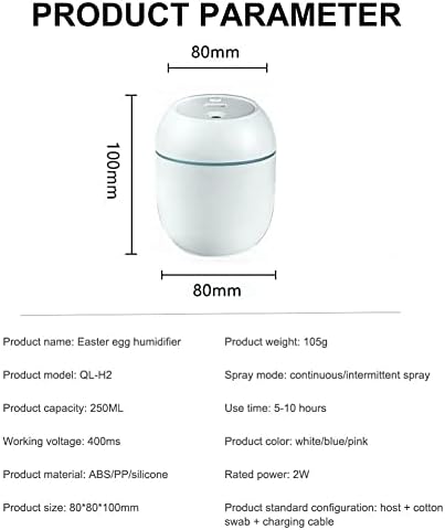 250ml mini umidificador de ar ultrassônico de ar romântico Luz romântica Usb Essential Belisher Difusor Carrista