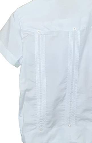 Camisa formal de algodão de Sunincans Guayabera para meninos eventos tradicionais de latim