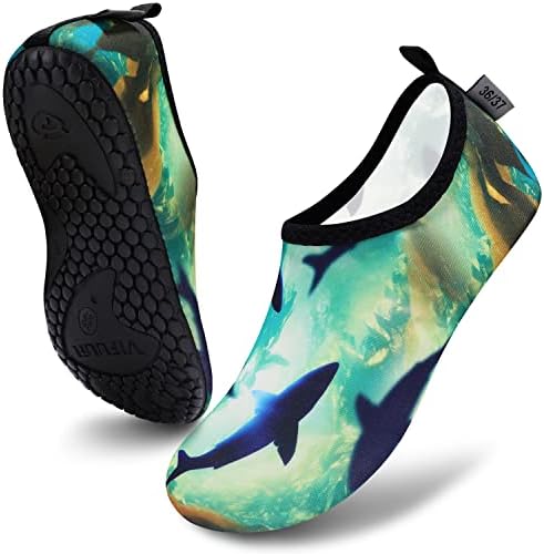 Vifuur Water Sports Sapatos Descalados a Aqua Yoga Slip-On para homens Mulheres