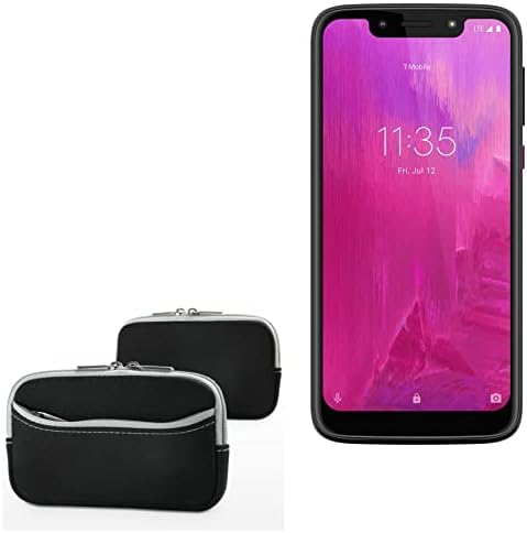 Caixa de ondas de caixa compatível com T -Mobile Revvlry - SoftSuit com bolso, bolsa de neoprene macia bolso com zíper para T -Mobile