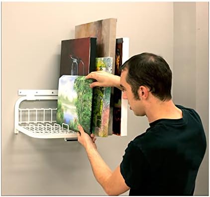 Dryden Art and Canvas Keeper - Modelo de mesa pequena com montagem na parede para armazenamento, organização e transporte
