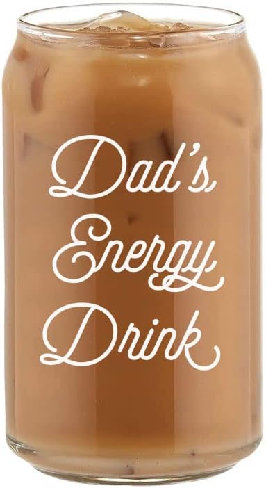 Glass de bebida fria de bebida de cerveja de bebida energética do pai personalizada