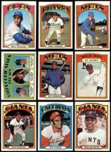 1972 Topps Baseball Low Number Complete Conjunto NM