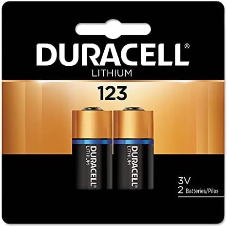 Duracell DL123ABU 3V Ultra Lithium Battery, pacote de valor de 2