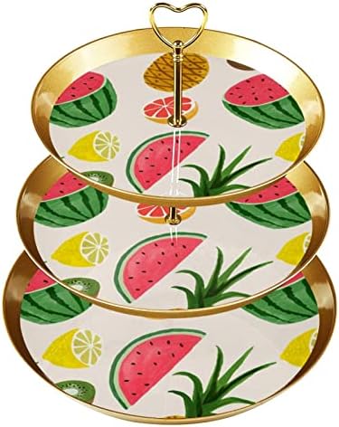 Suporte de bolo, suporte de bolo de festa, bolo significa mesa de sobremesa, frutas de abacaxi de abacaxi kiwi padrão