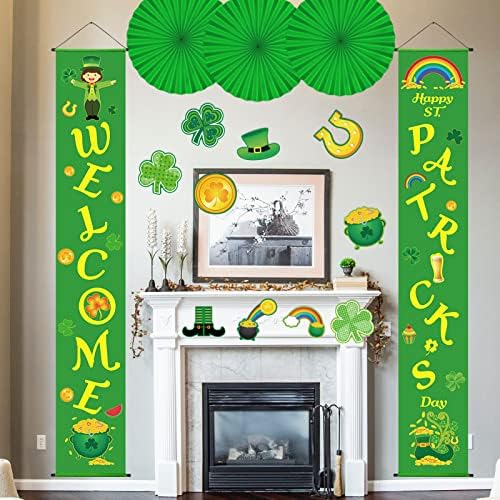 48pcs CUTOS DO DIA DO São Patrício Shamrock Cut-Out