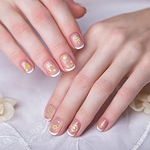 Adesivos de unhas de oiiki para unhas de unhas, decalques de unhas em 3D 20 folhas, acessórios para decoração de unhas para mulheres
