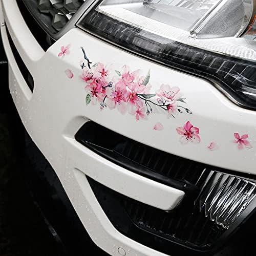 Adesivos de decalques de flores 3D adesivos de flores sakura auto-adesivos para banheiros de laptop de carro paredes de