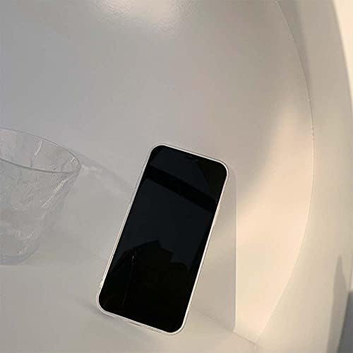 Fycyko Compatível com a caixa do iPhone 12 Pro Max, com uma caixa branca de borboleta clara para garotas Mulher Soft Slim