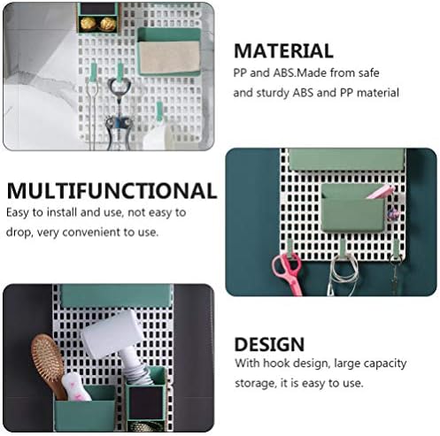 Pia de pia de cabilock PRAIXO DO BAIO DE RACTA Organizador de banheiro Montagem de parede com cozinha de pegboard pendurado