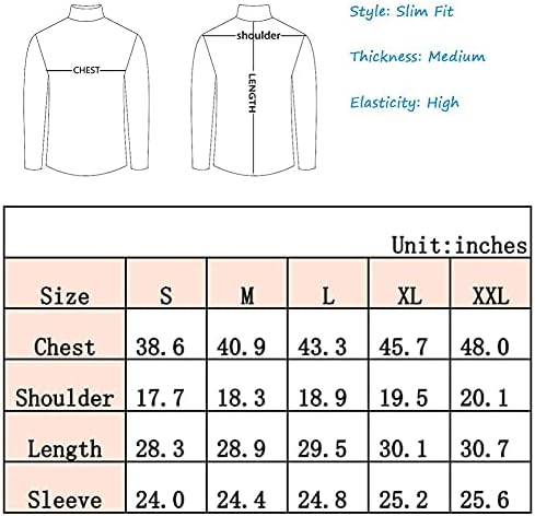 HTB Men's 1-2 pacote de manga longa camisetas grandes e altas Slim Fit Cotlover Base Tops